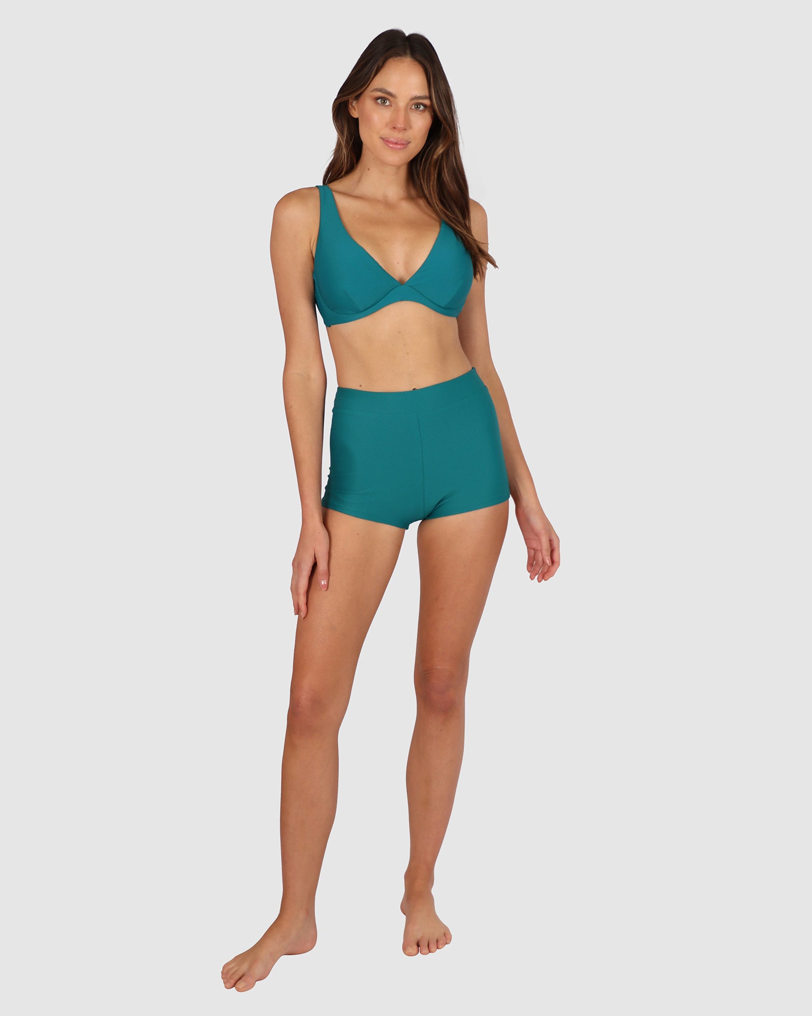 Rococco High Waist Boyleg Bikini Bottom