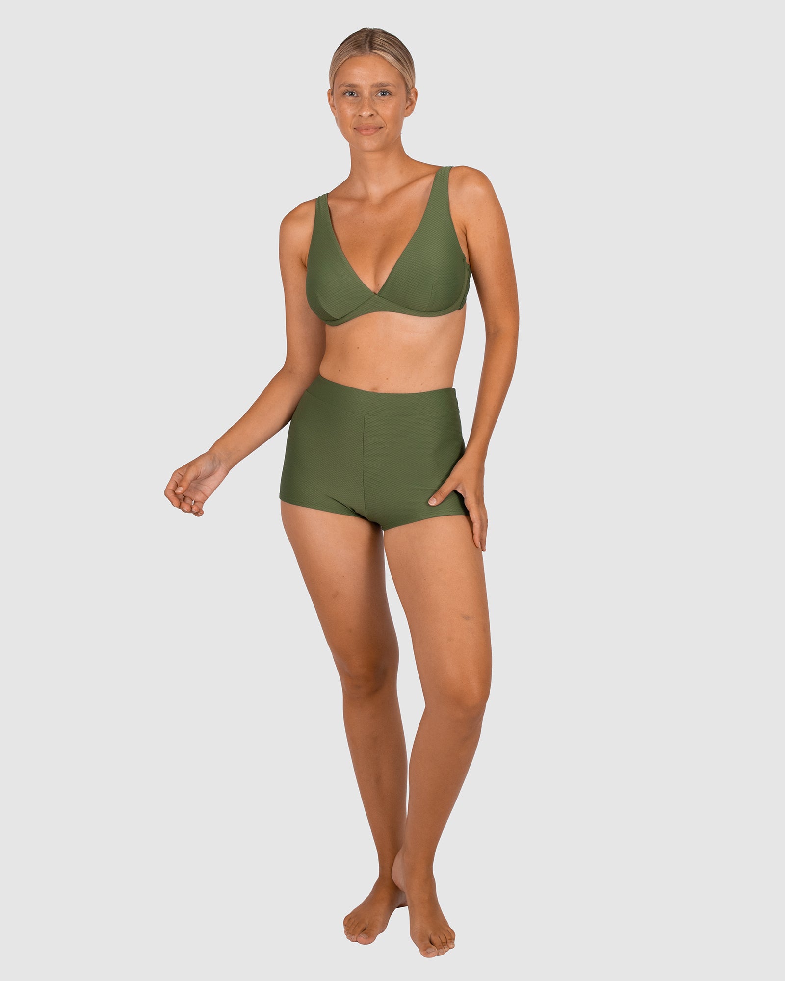 Rococco High Waist Boyleg Bikini Bottom