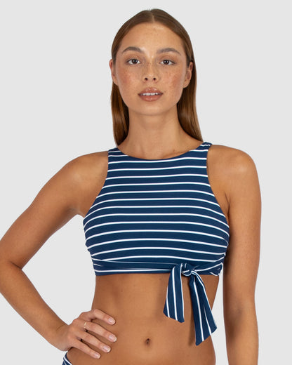 All Aboard High Neck Bikini Bra Top