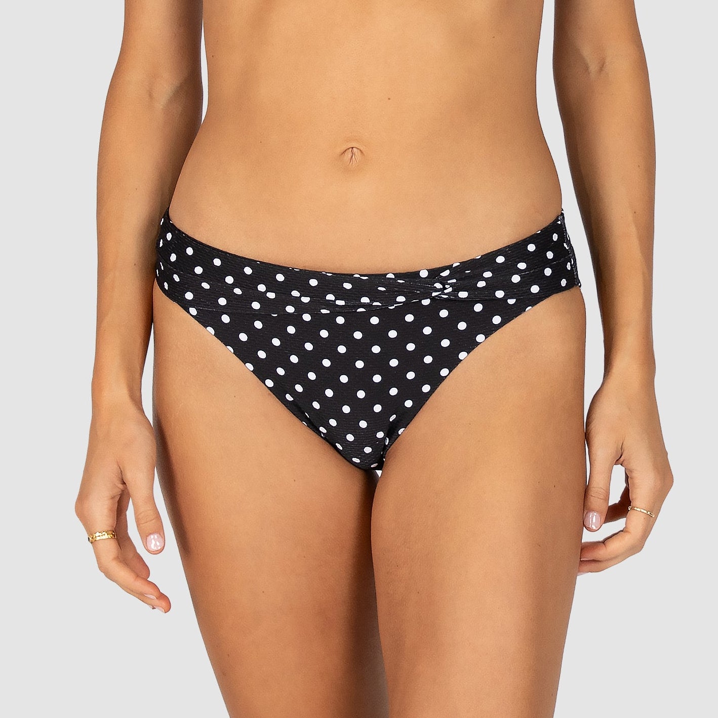 Parisian Summer Twist Band Regular Bikini Bottom