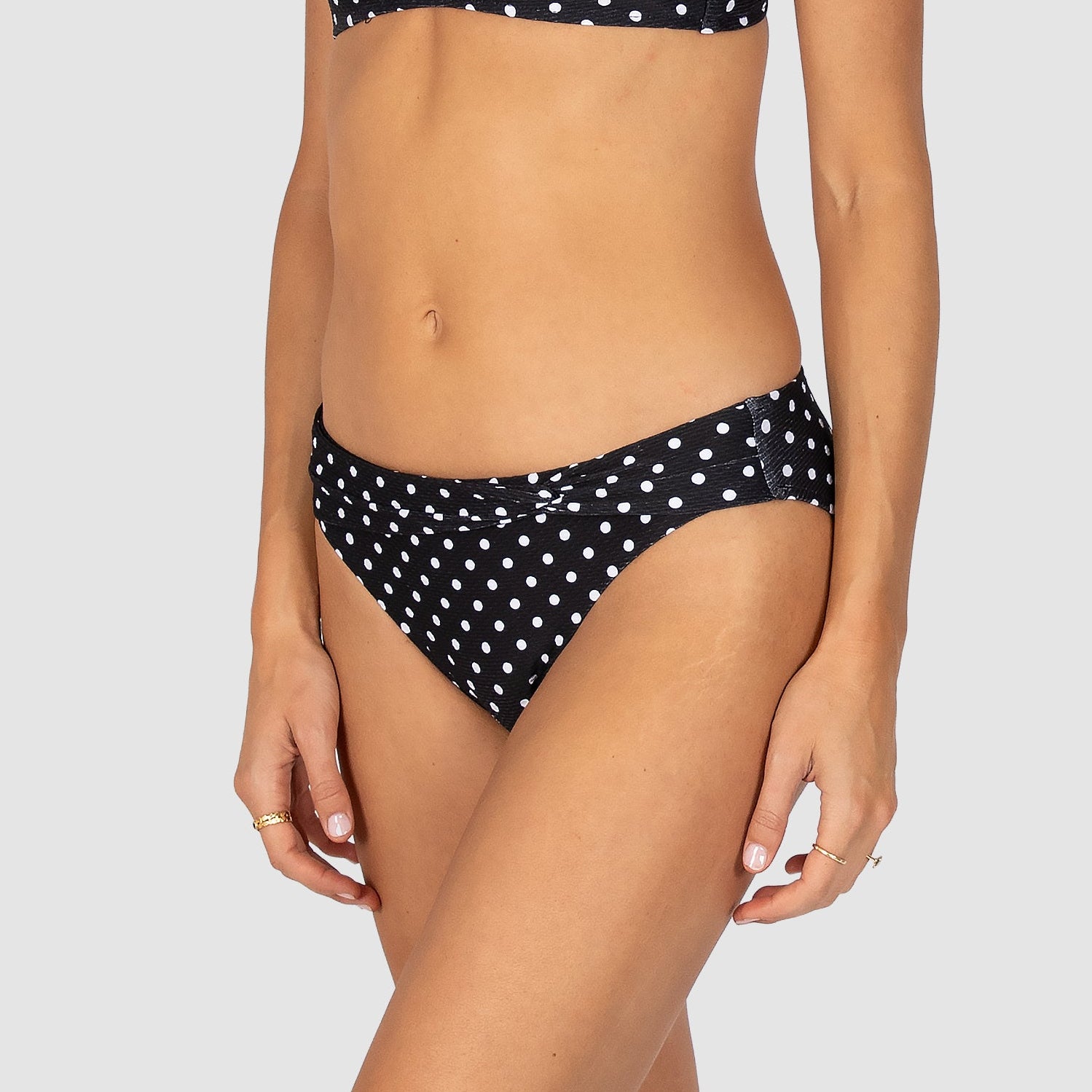 Parisian Summer Twist Band Regular Bikini Bottom