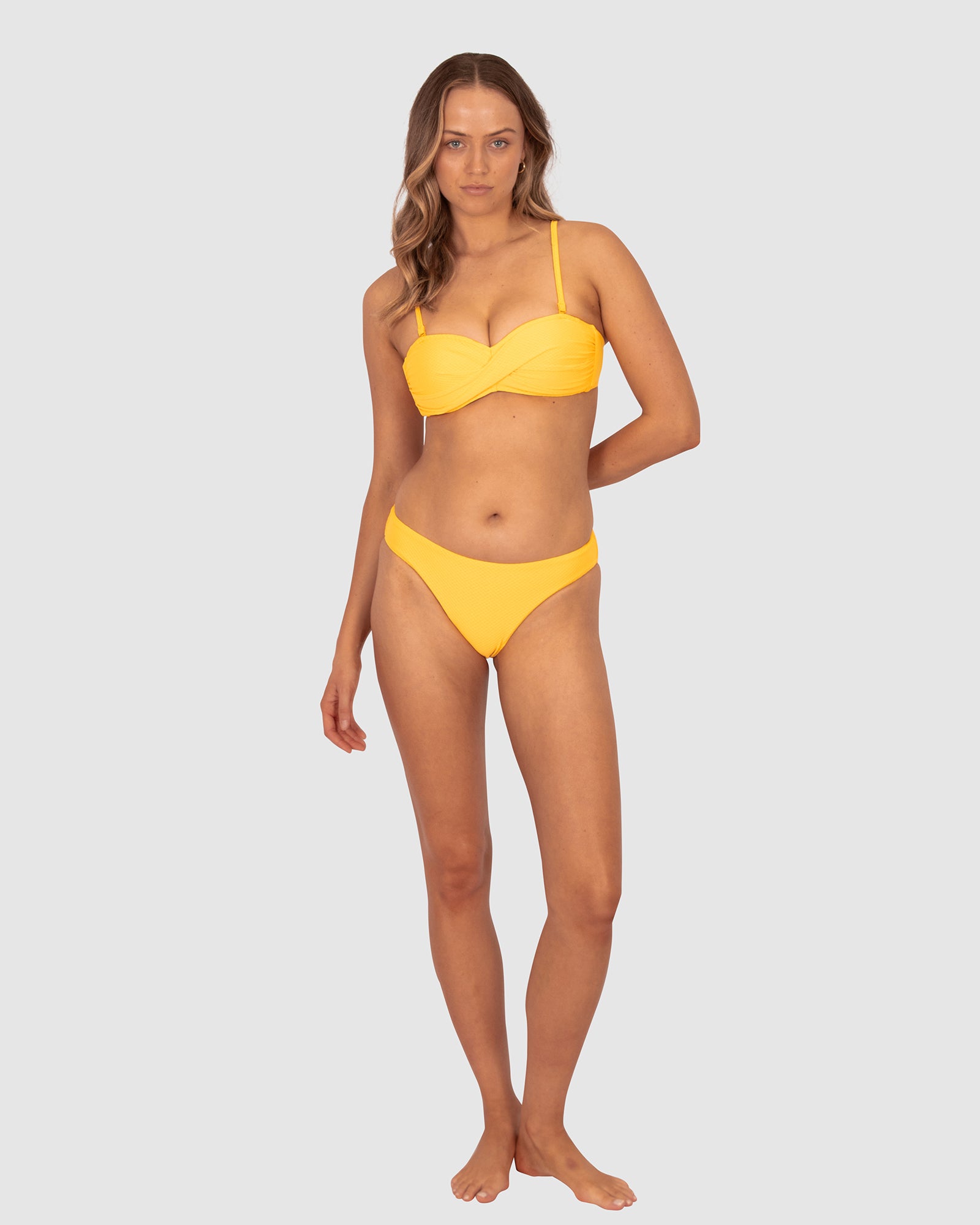 pineapple bandeau bikini