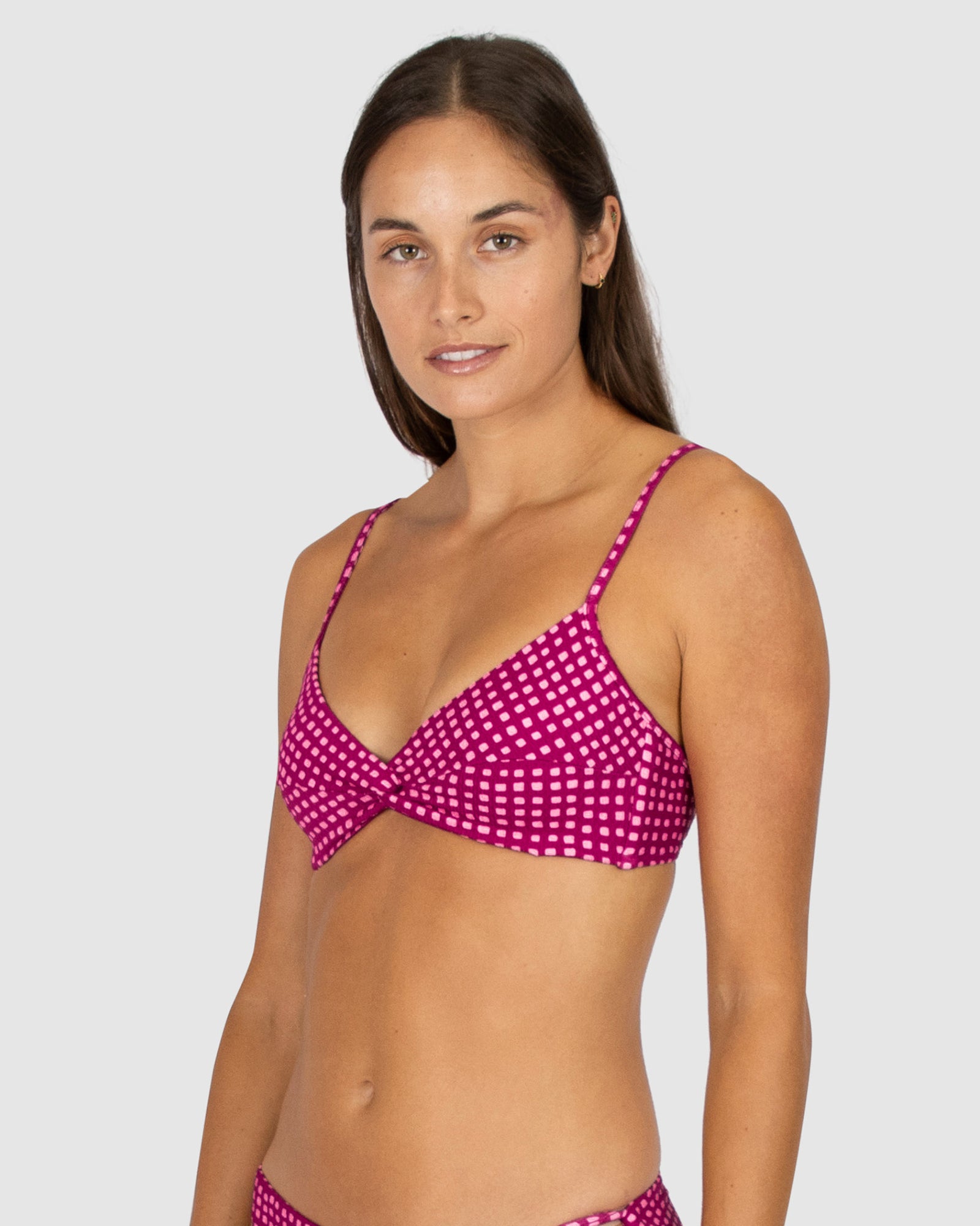 Picnic Point Twist Bralette Bikini Bra Top