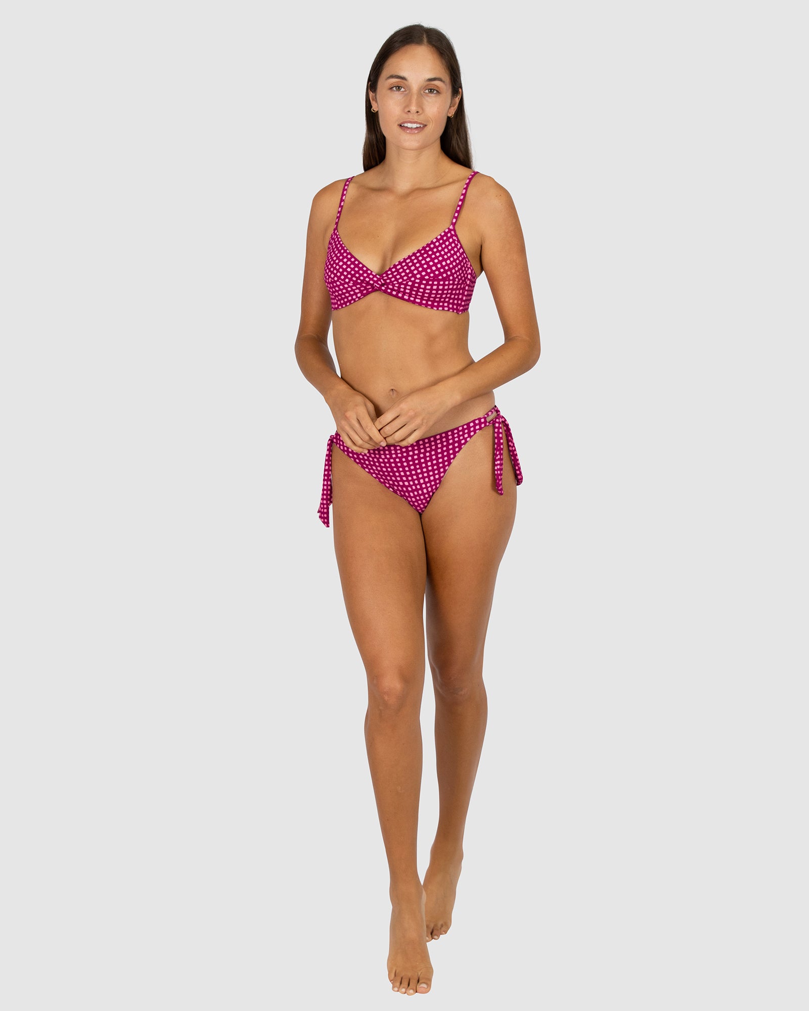 Picnic Point Twist Bralette Bikini Bra Top