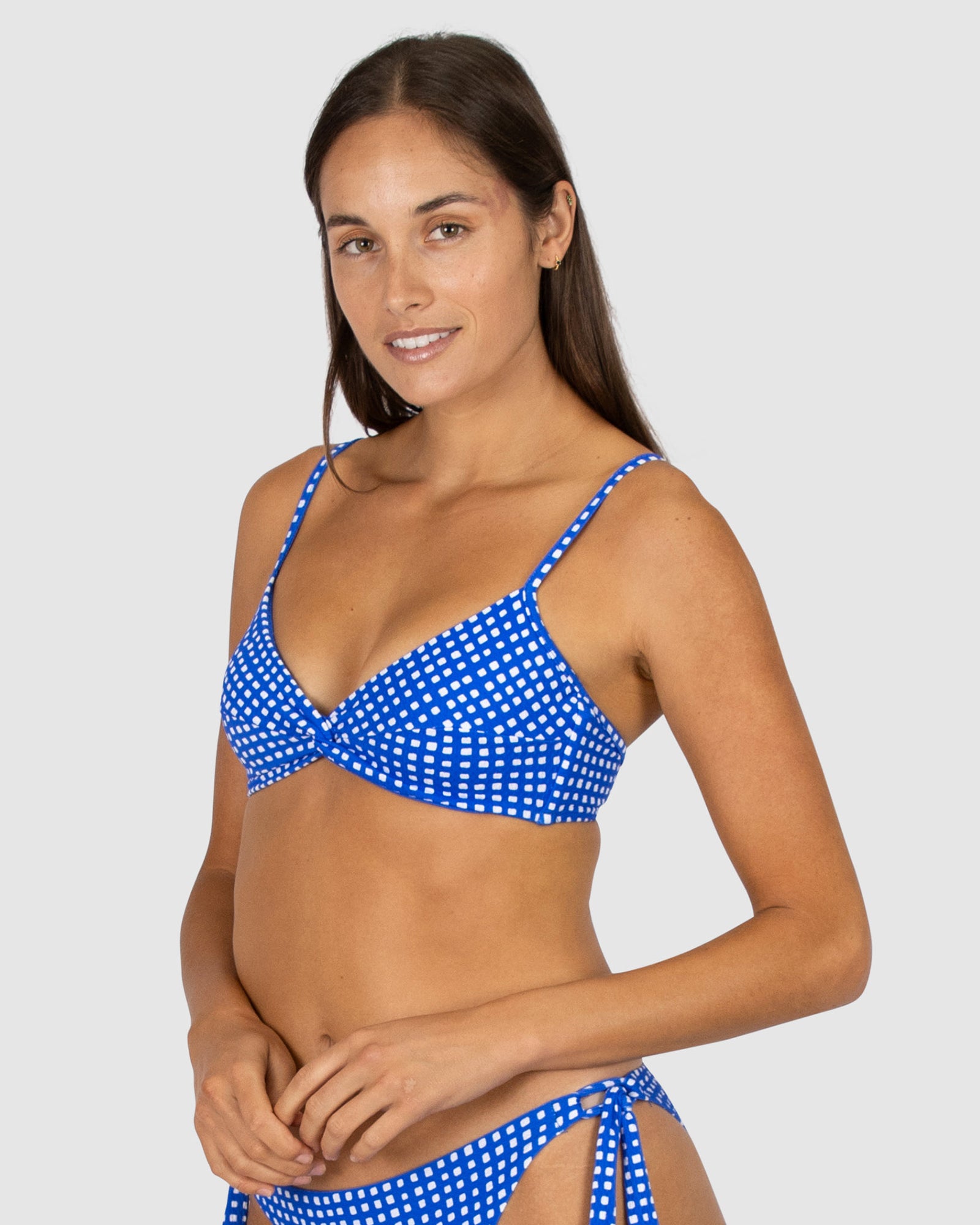 Picnic Point Twist Bralette Bikini Bra Top