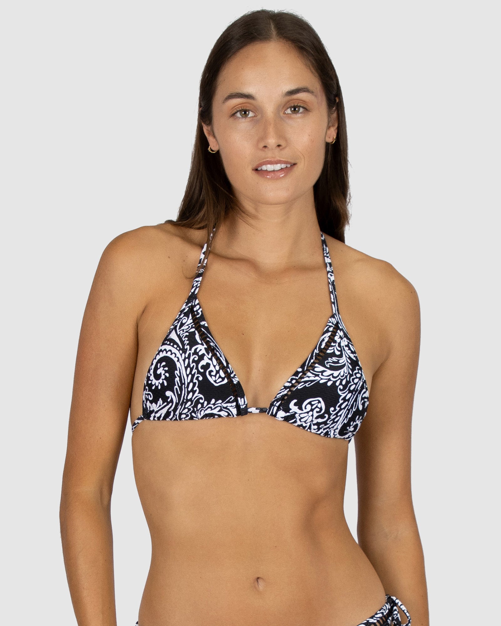 Santa Cruz Ladder Lace Triangle Bikini Bra Top