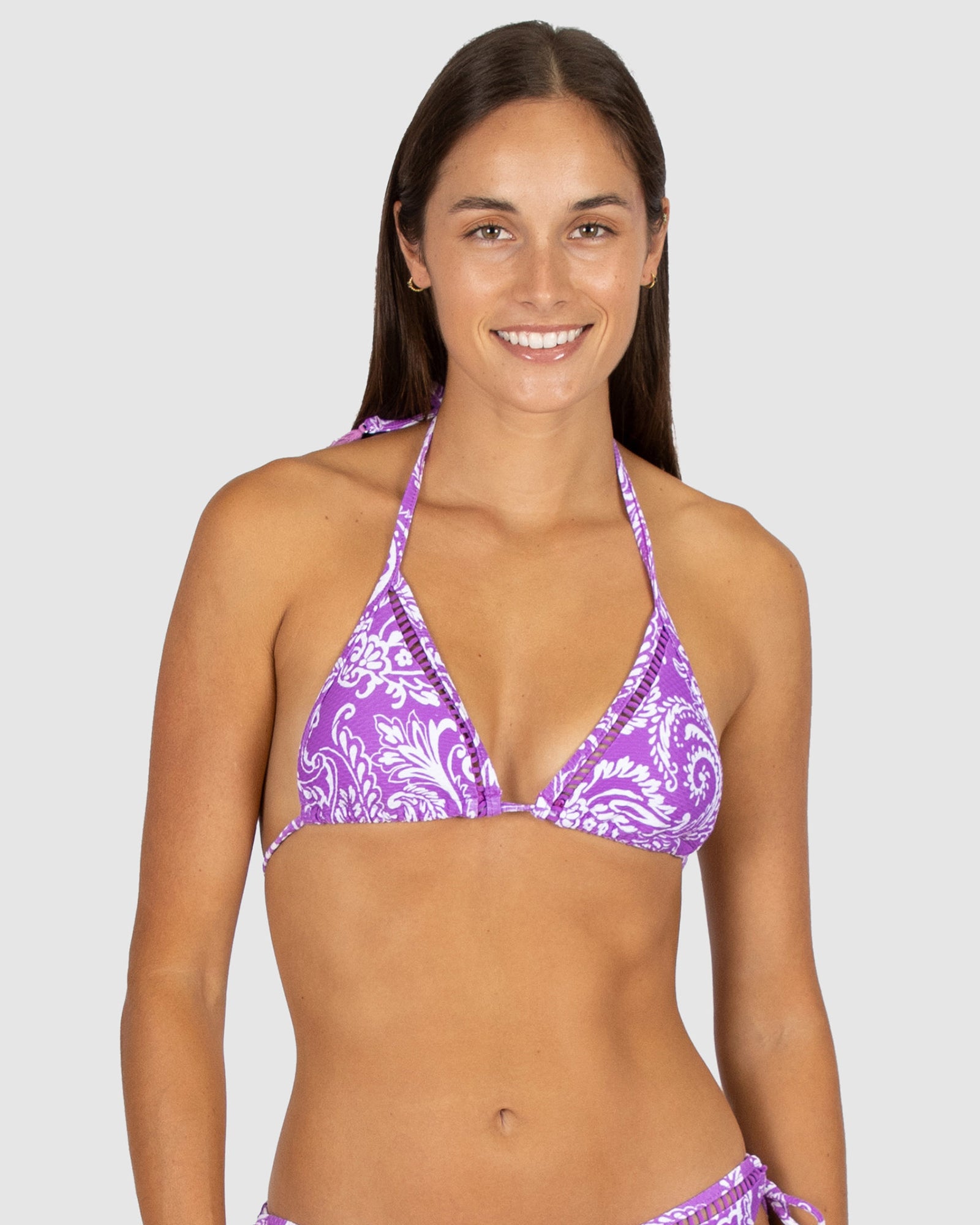 Santa Cruz Ladder Lace Triangle Bikini Bra Top