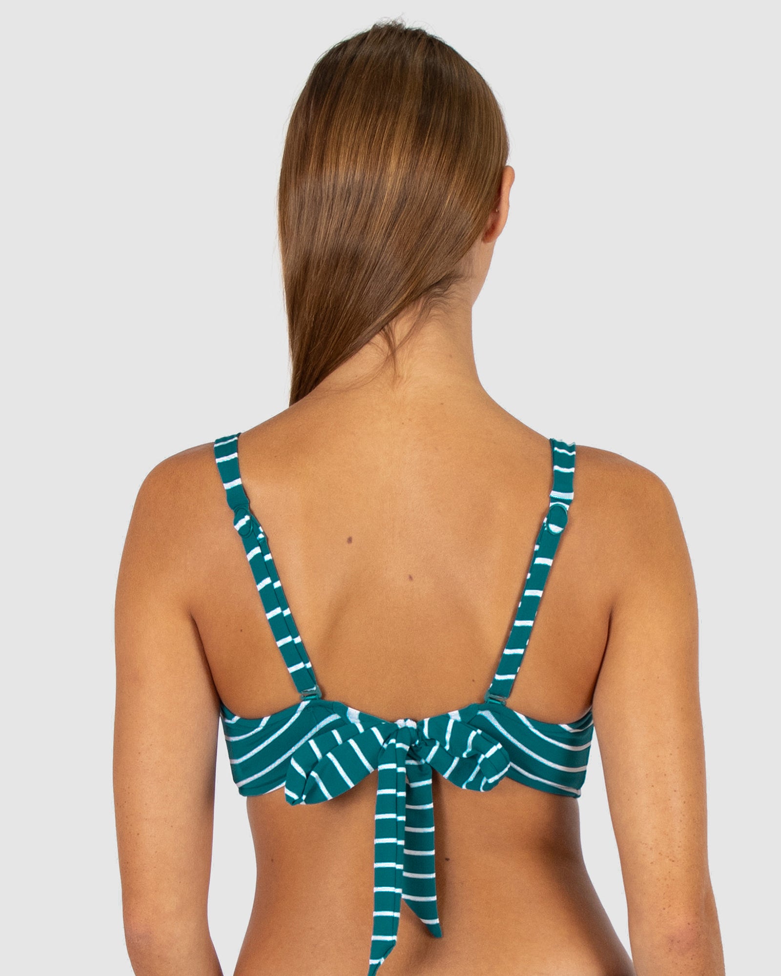 All Aboard C-D Cup Longline Bikini Bra Top