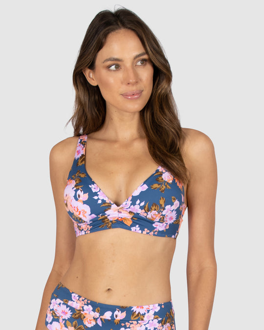 St Lucia C-D Cup Longline Bikini Bra Top