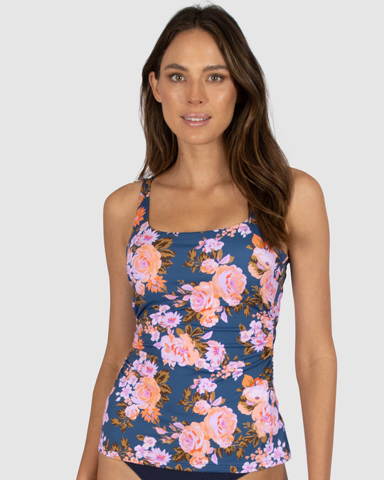 St Lucia D-E Cup Ruched Underwire Singlet Top