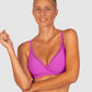 Rococco D-E Cup Ladder Lace Wrap Bikini Bra Top