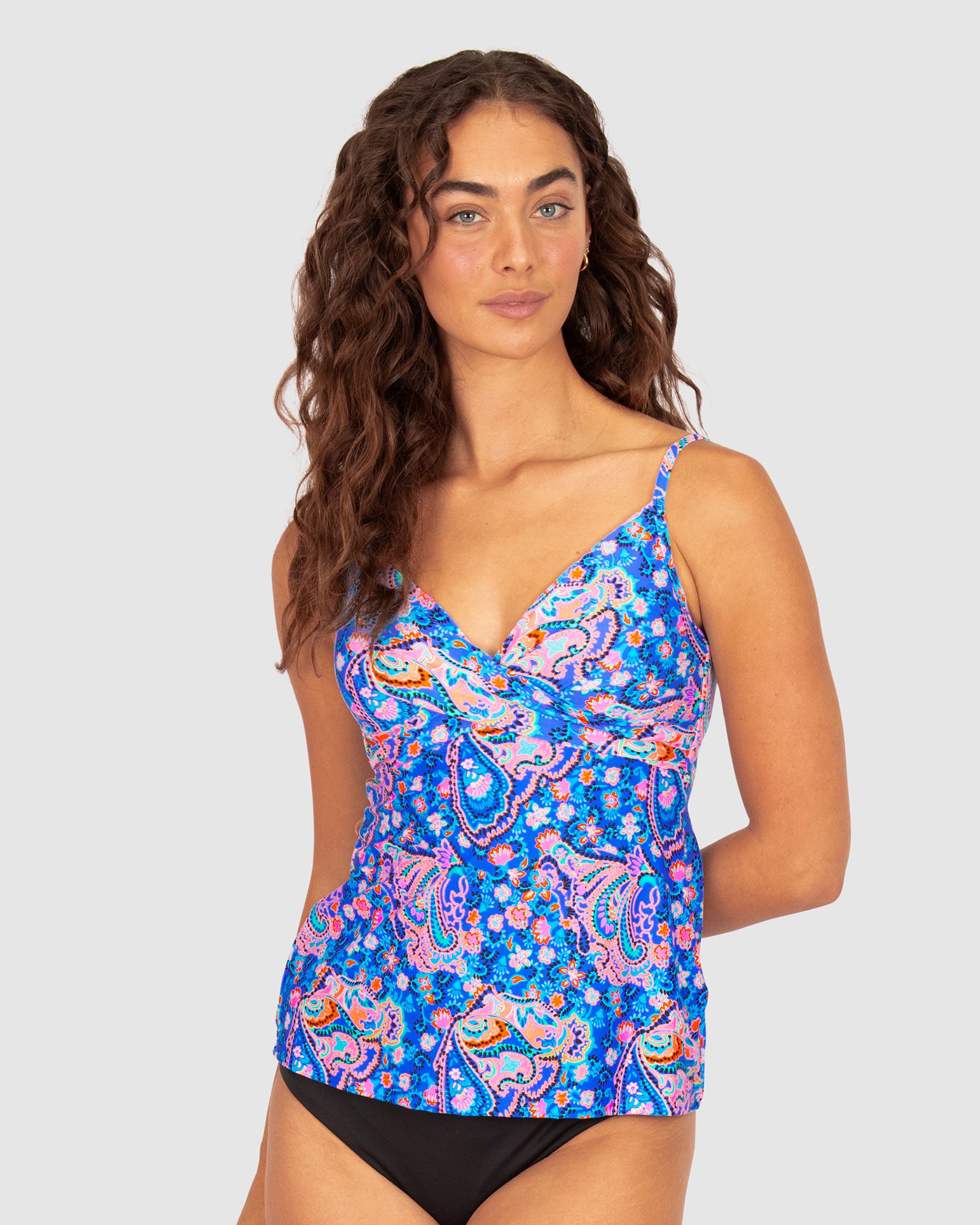 South Beach Multi Fit Wrap Singlet Top