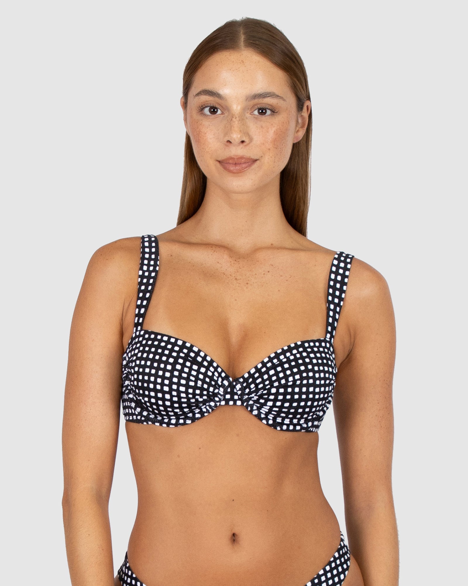 Picnic Point B-C Cup Retro Demi Bikini Bra Top