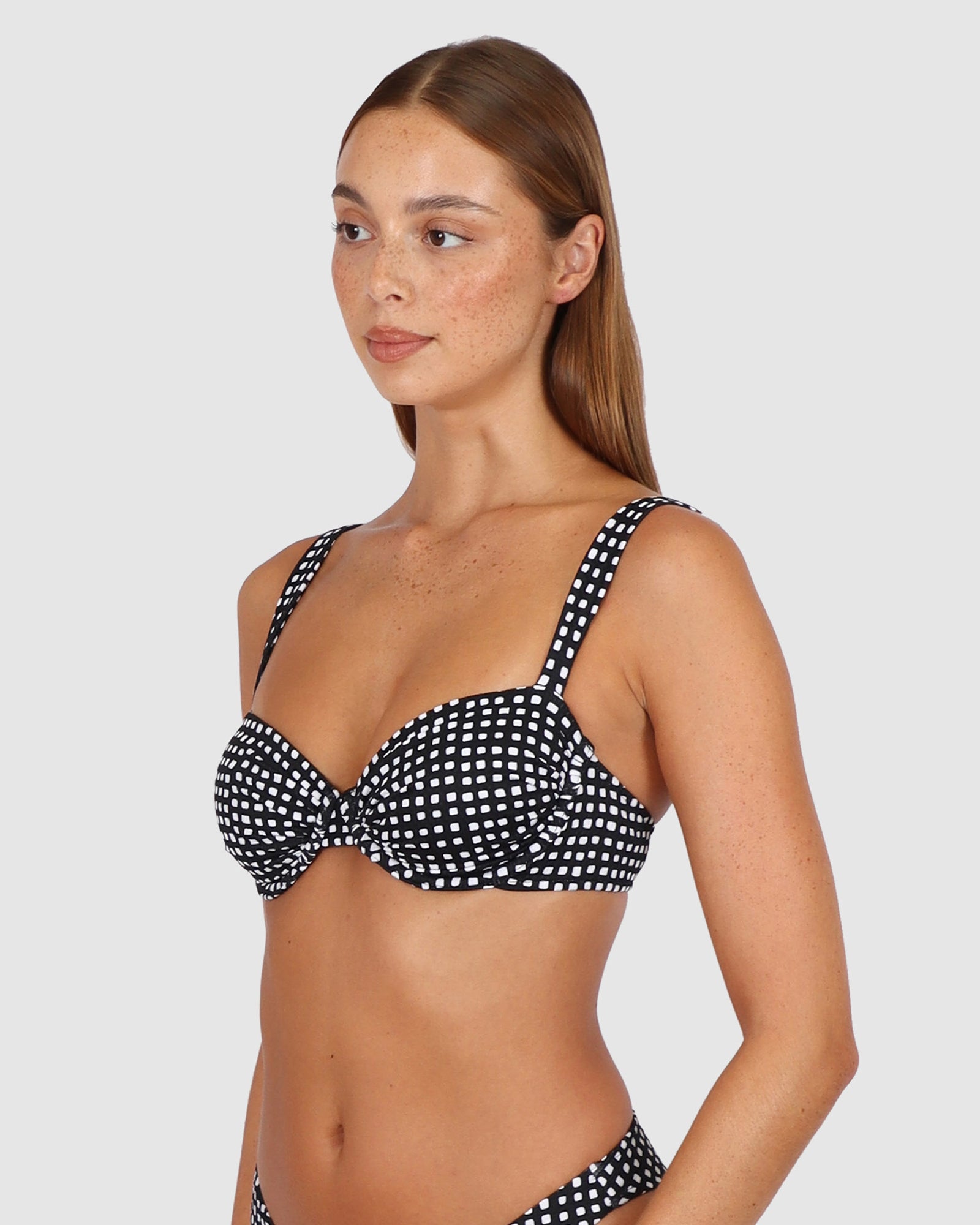 Picnic Point B-C Cup Retro Demi Bikini Bra Top