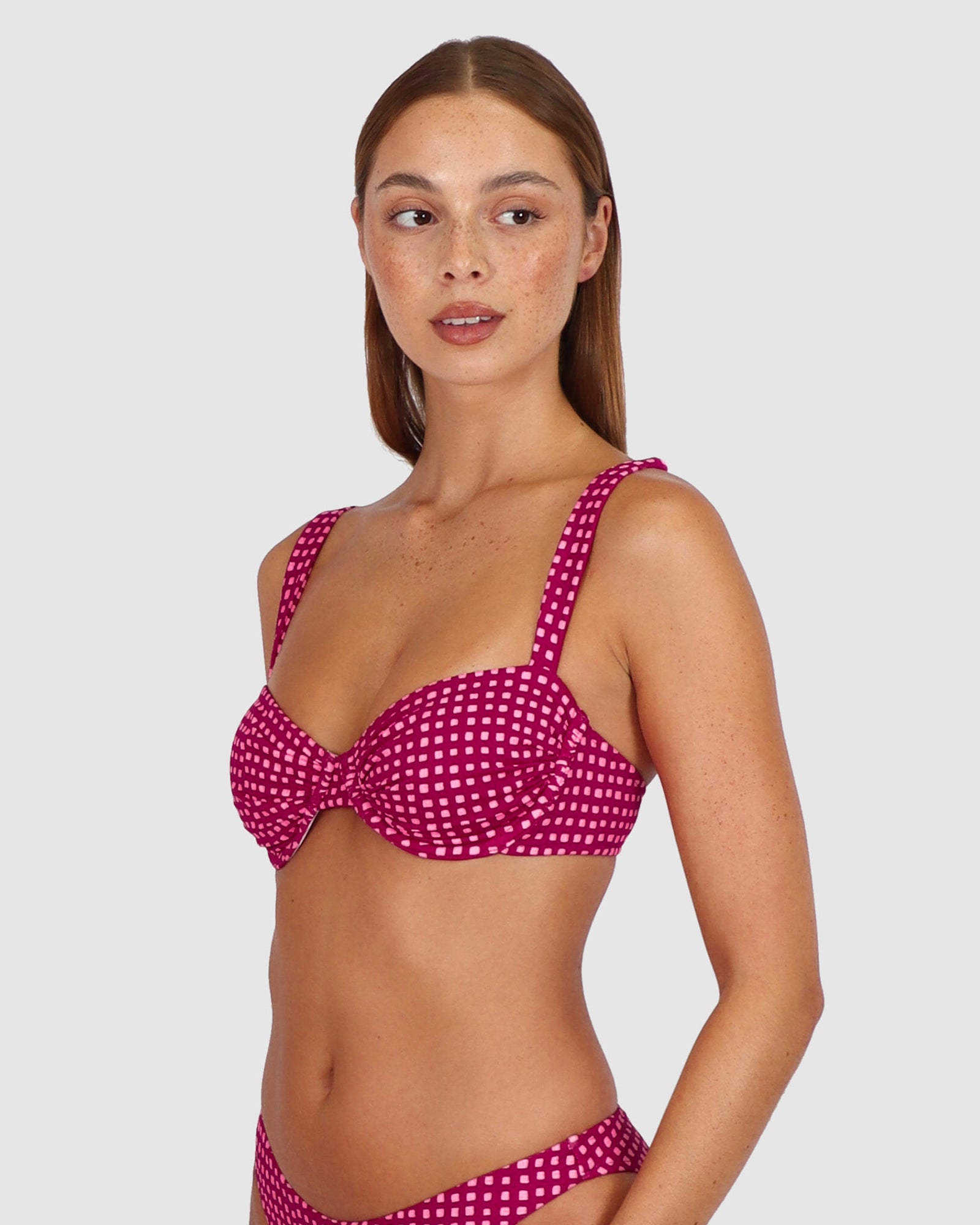 Picnic Point B-C Cup Retro Demi Bikini Bra Top