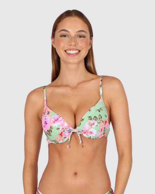 St Lucia Tie Back Booster Bikini Bra Top