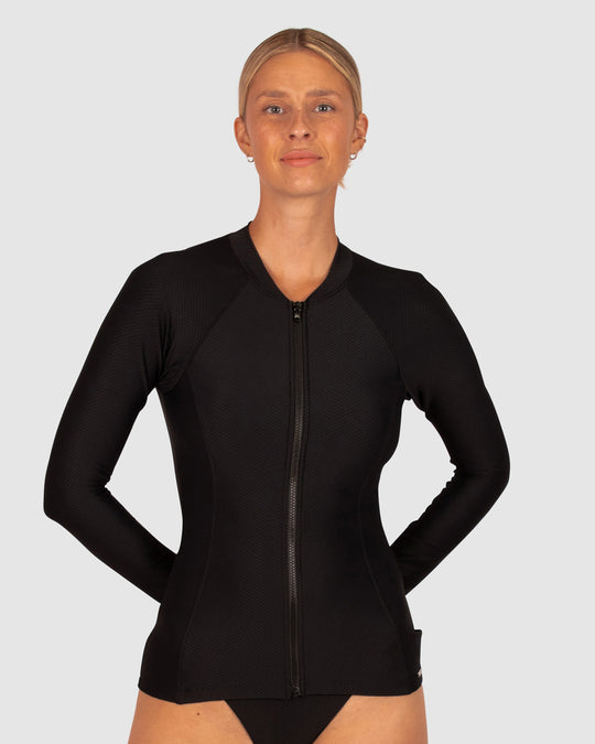 Rococco Long Sleeve Rash Vest Swimwear