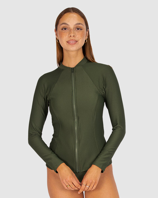 Rococco Long Sleeve Rash Vest Swimwear