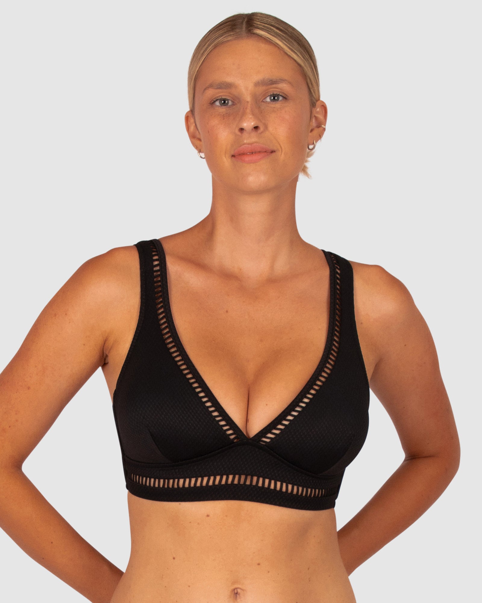 Rococco D/DD Cup Longlline Bikini Bra Top