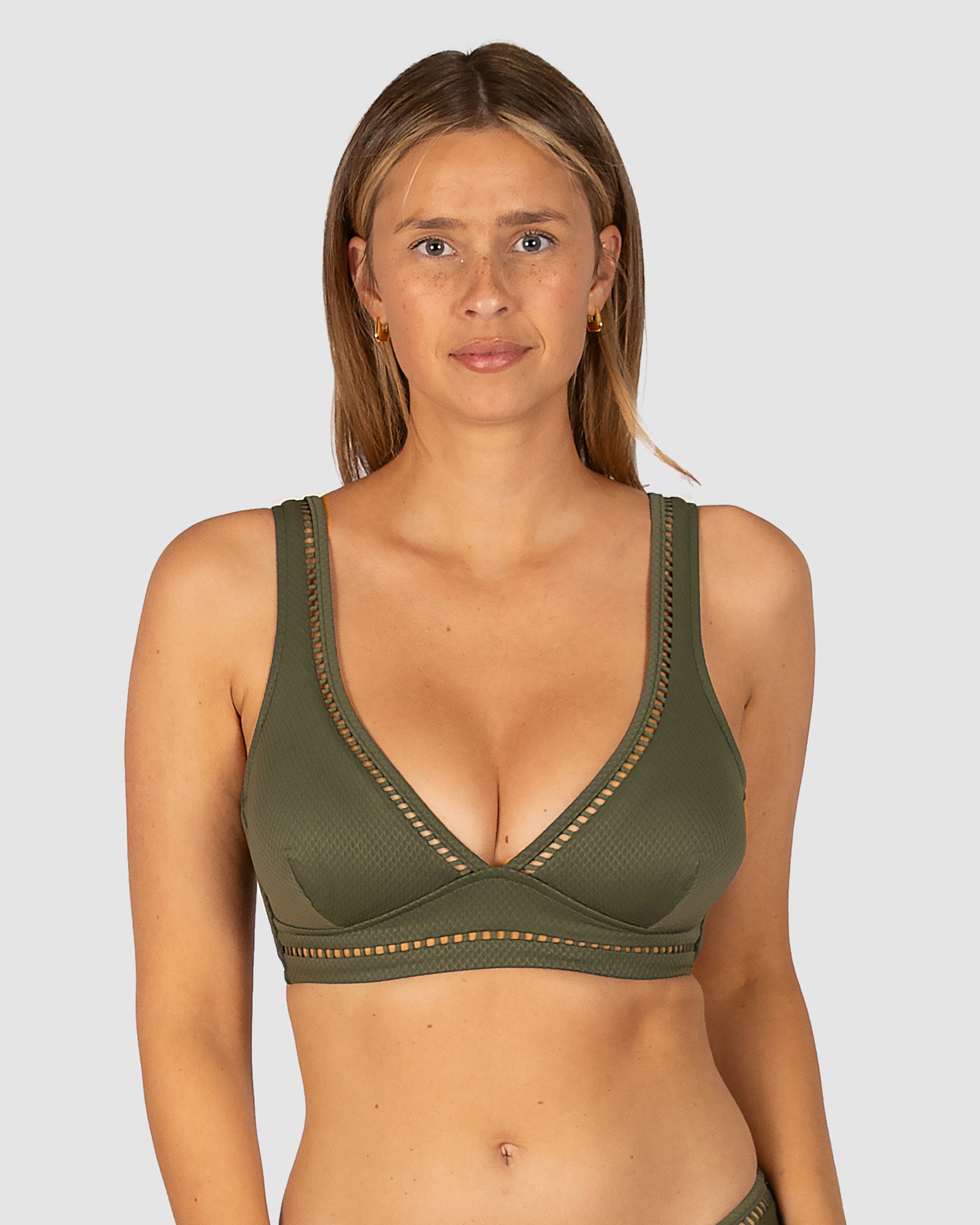 Rococco D/DD Cup Longlline Bikini Bra Top