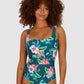 Guam Square Neck One Piece Swimsuit