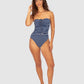 All Aboard Bandeau One Piece Swimsuit