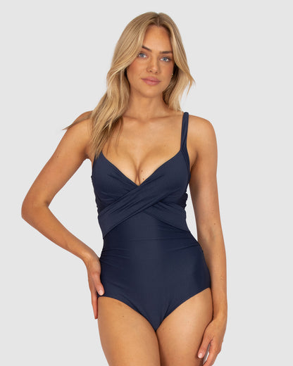 ROCOCCO PLAIN BOOSTER ONE PIECE SWIMSUIT