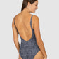 Picnic Point Lace Up One Piece Swimsuit