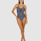 Picnic Point Lace Up One Piece Swimsuit