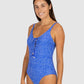 Picnic Point Lace Up One Piece Swimsuit