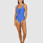 Picnic Point Lace Up One Piece Swimsuit