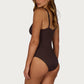 Rococco D/E Cup Ring Front One Piece Swimsuit