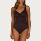 Rococco D/E Cup Ring Front One Piece Swimsuit