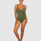 Rococco D-E Cup Ring Front One Piece Swimsuit