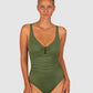 Rococco D-E Cup Ring Front One Piece Swimsuit