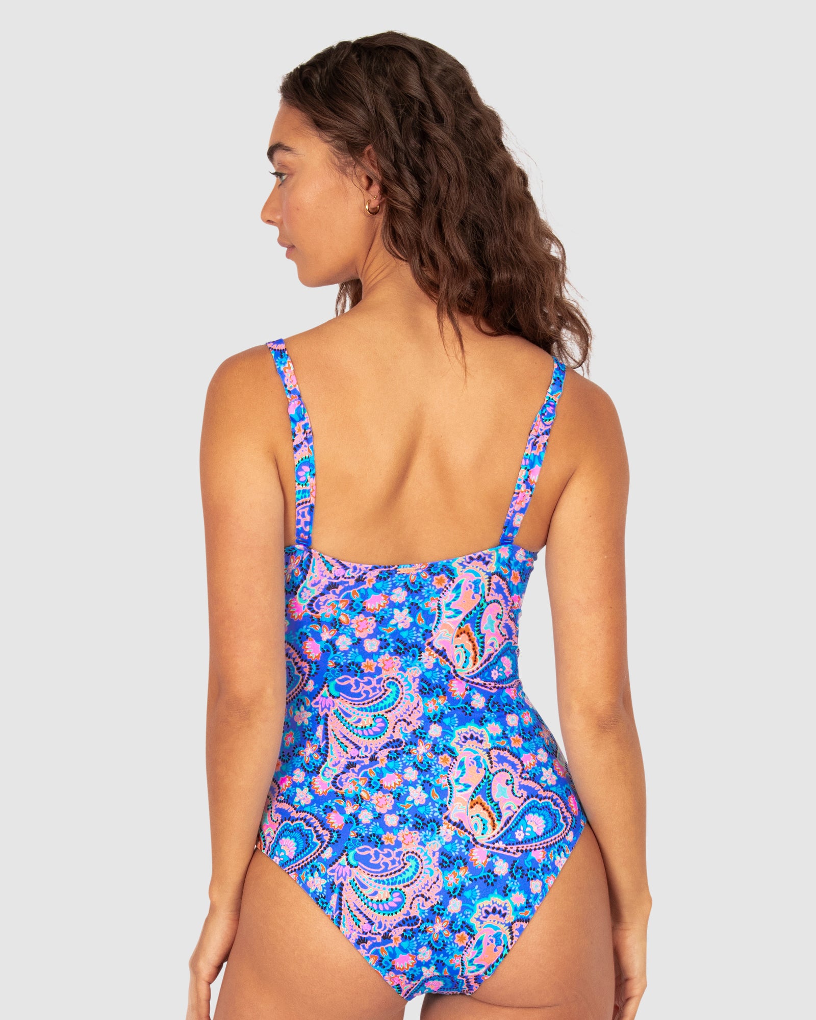 South Beach D-E Cup Ring Front One Piece Swimsuit