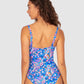 South Beach D-E Cup Ring Front One Piece Swimsuit