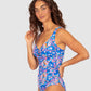 South Beach D-E Cup Ring Front One Piece Swimsuit