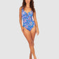 South Beach D-E Cup Ring Front One Piece Swimsuit