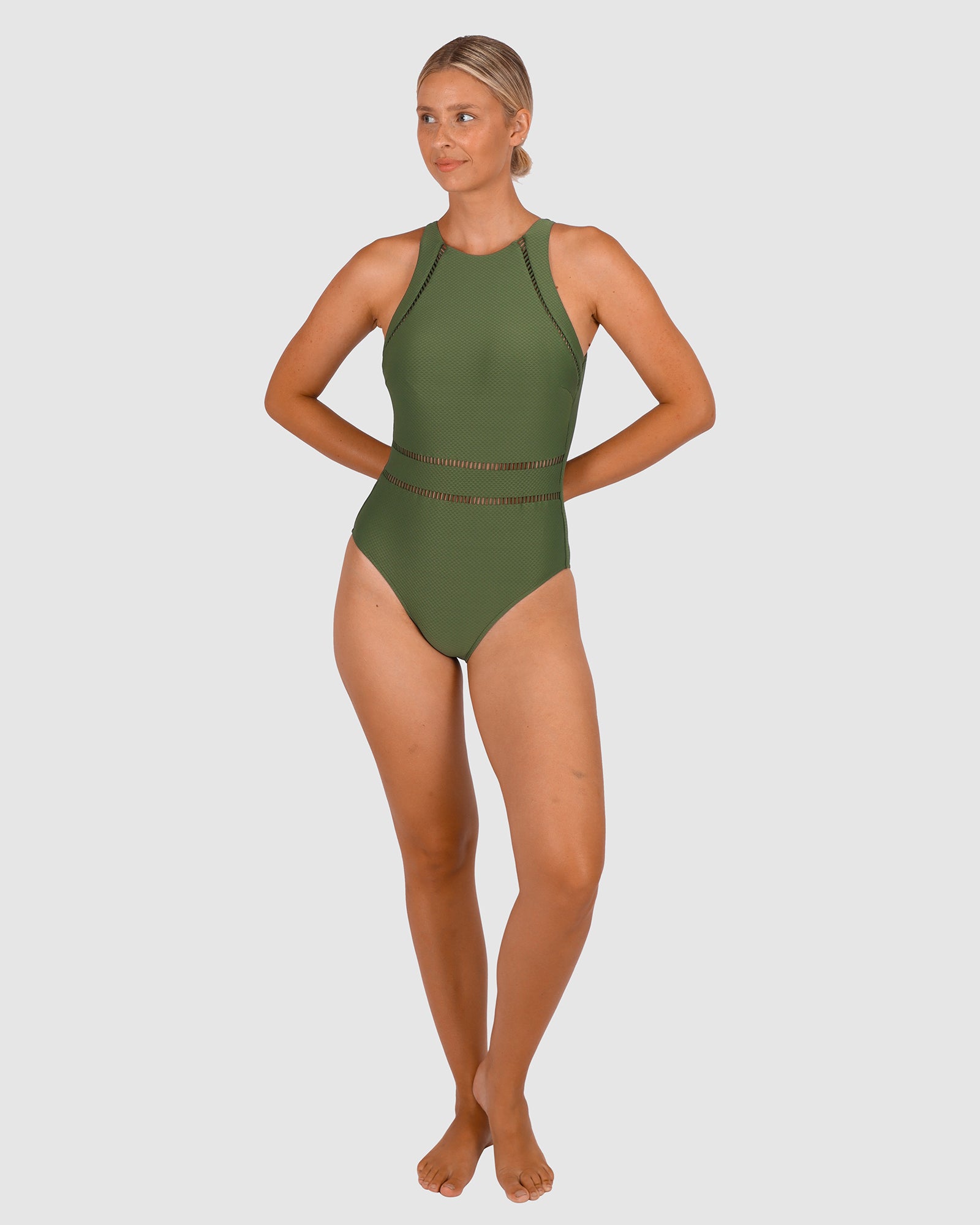 Rococco High Neck One Piece Swimsuit