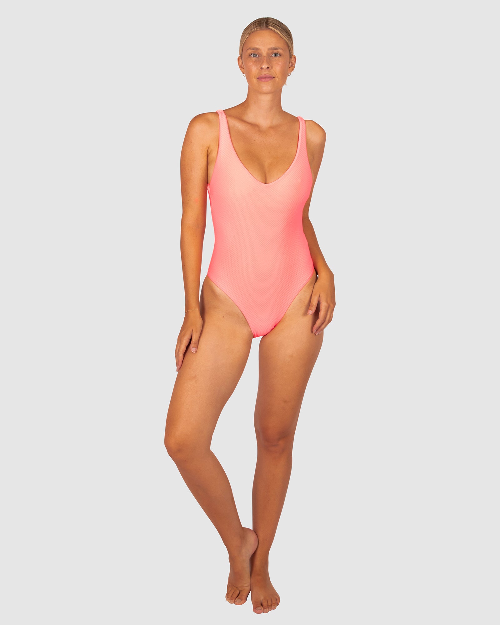 Rococco V Neck One Piece Swimsuit