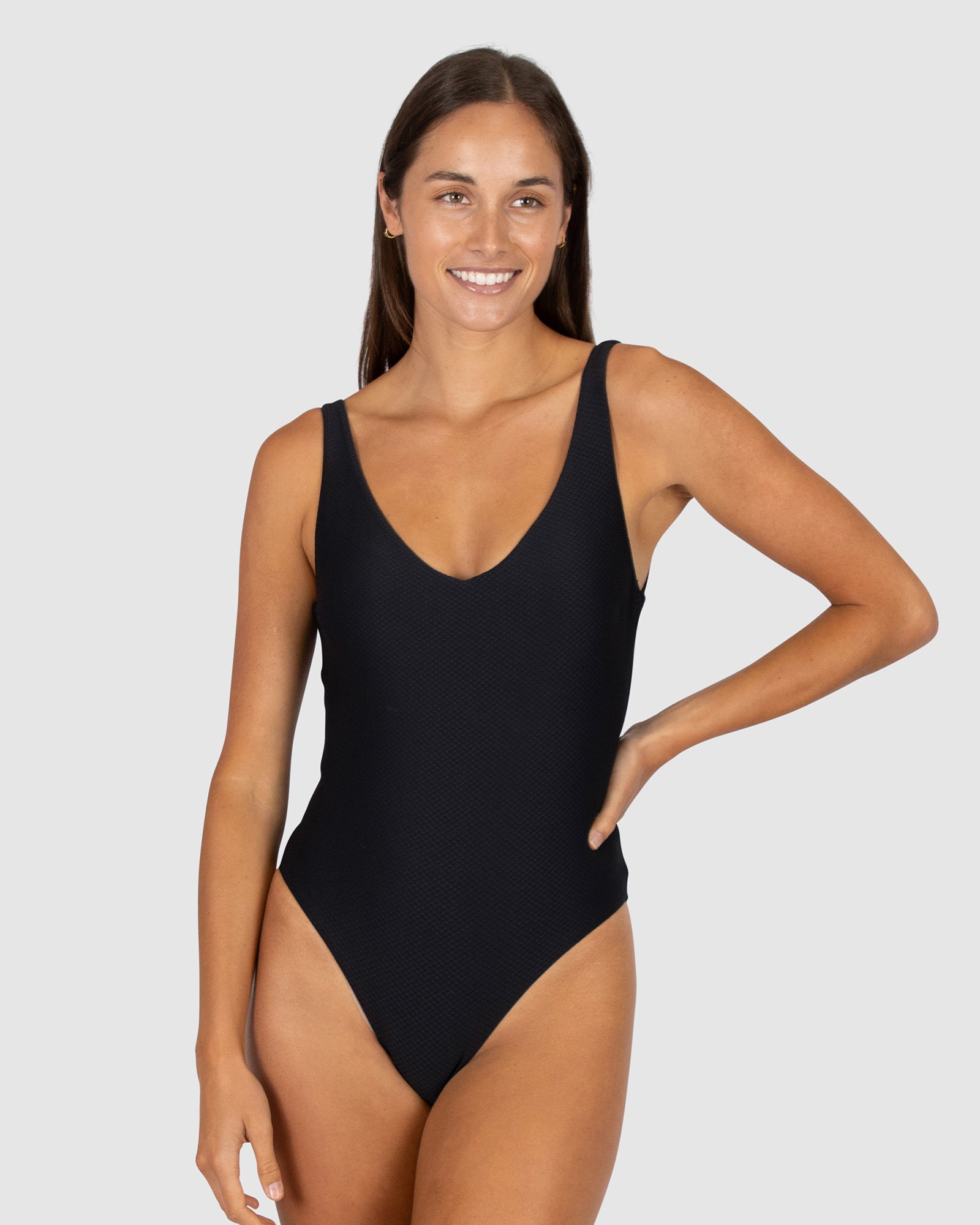 Rococco V Neck One Piece Swimsuit