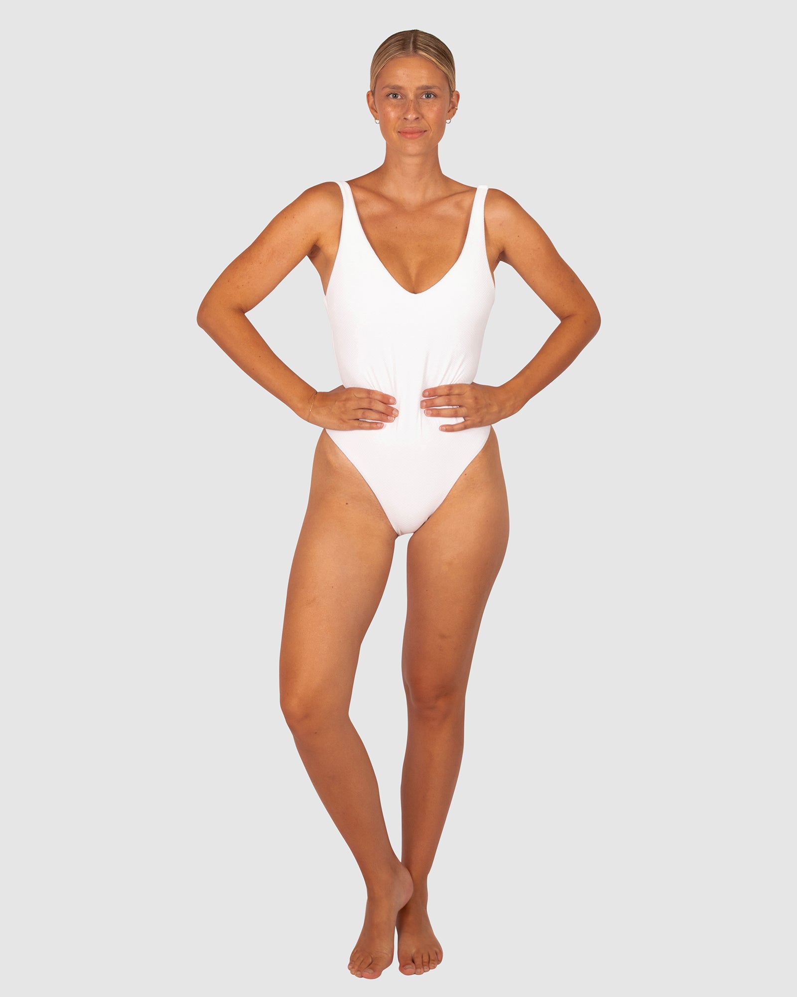 Rococco V Neck One Piece Swimsuit