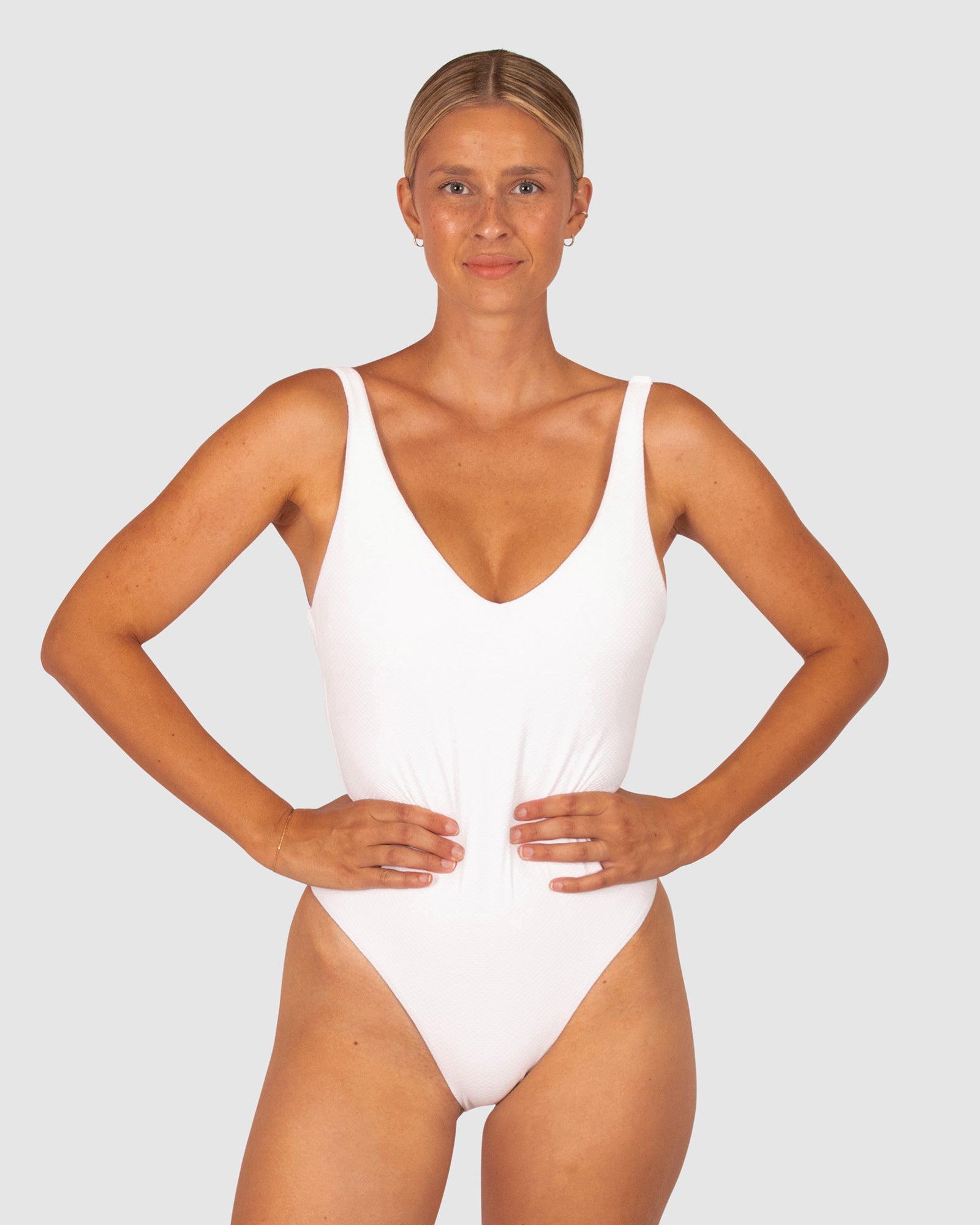 Rococco V Neck One Piece Swimsuit