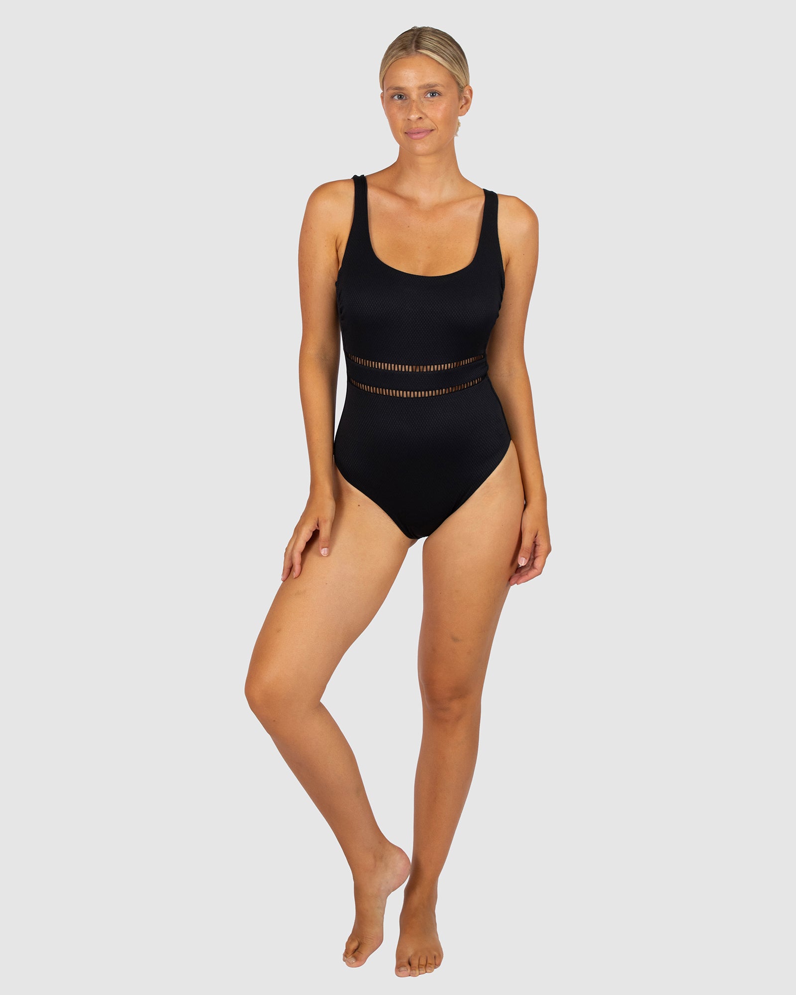 Rococco D-E Cup Square Neck One Piece Swimsuit