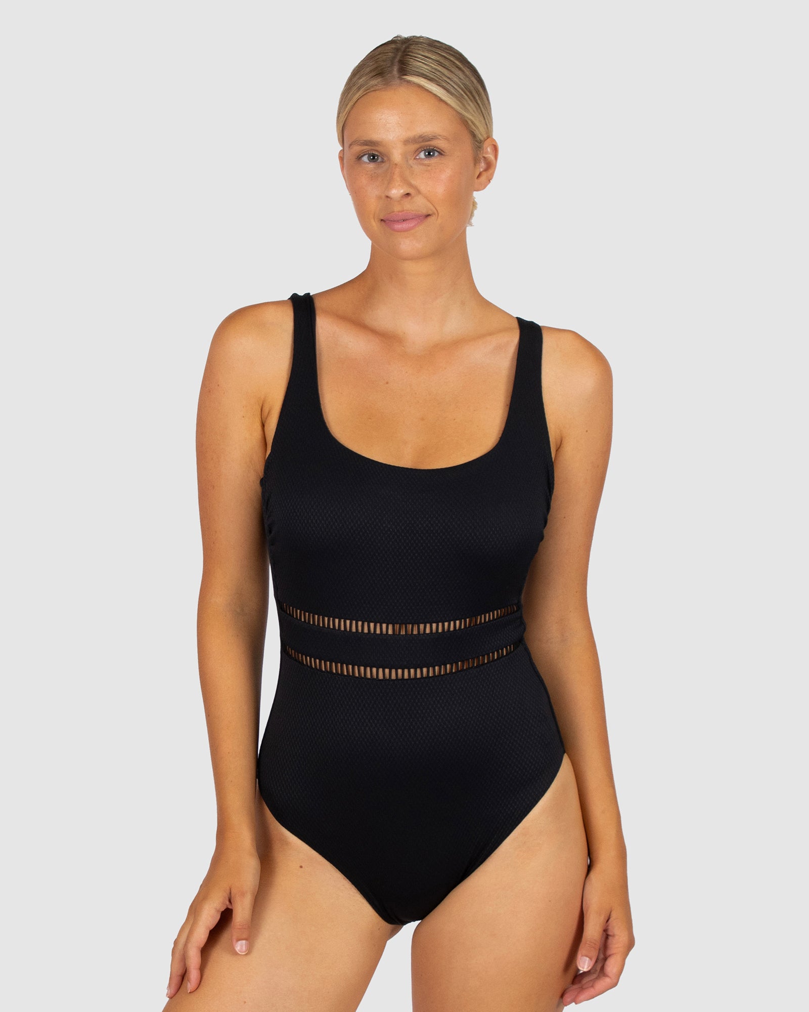 Rococco D-E Cup Square Neck One Piece Swimsuit