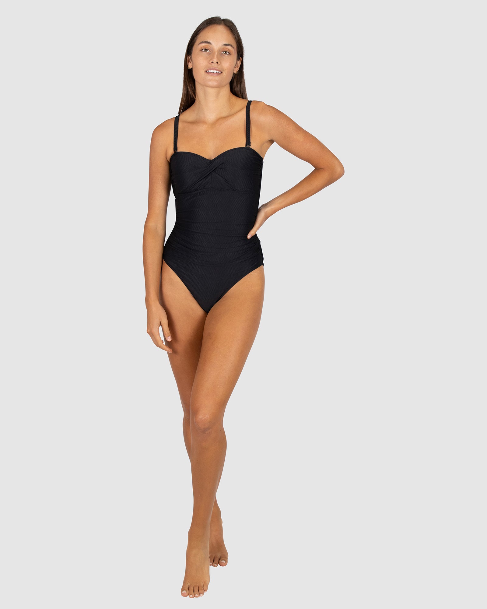 Rococco Twist Bandeau One Piece Swimsuit