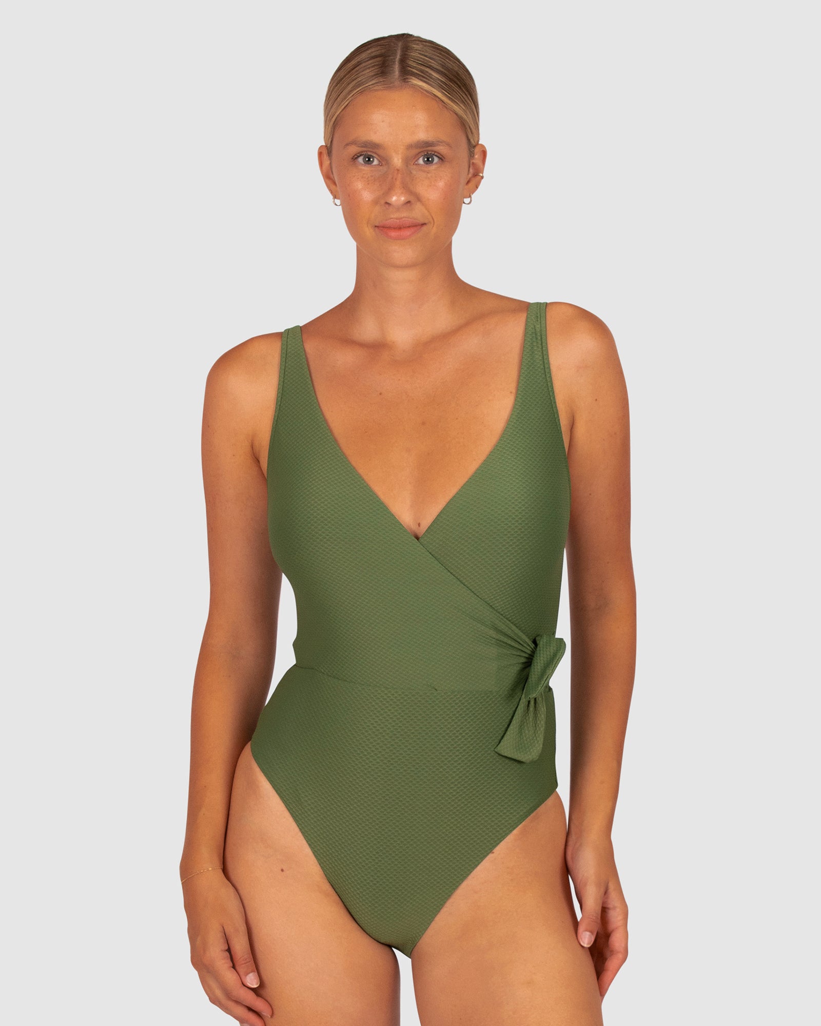 Rococco D-DD Cup Surplice One Piece Swimsuit