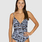 Santa Cruz V Neck One Piece Swimsuit