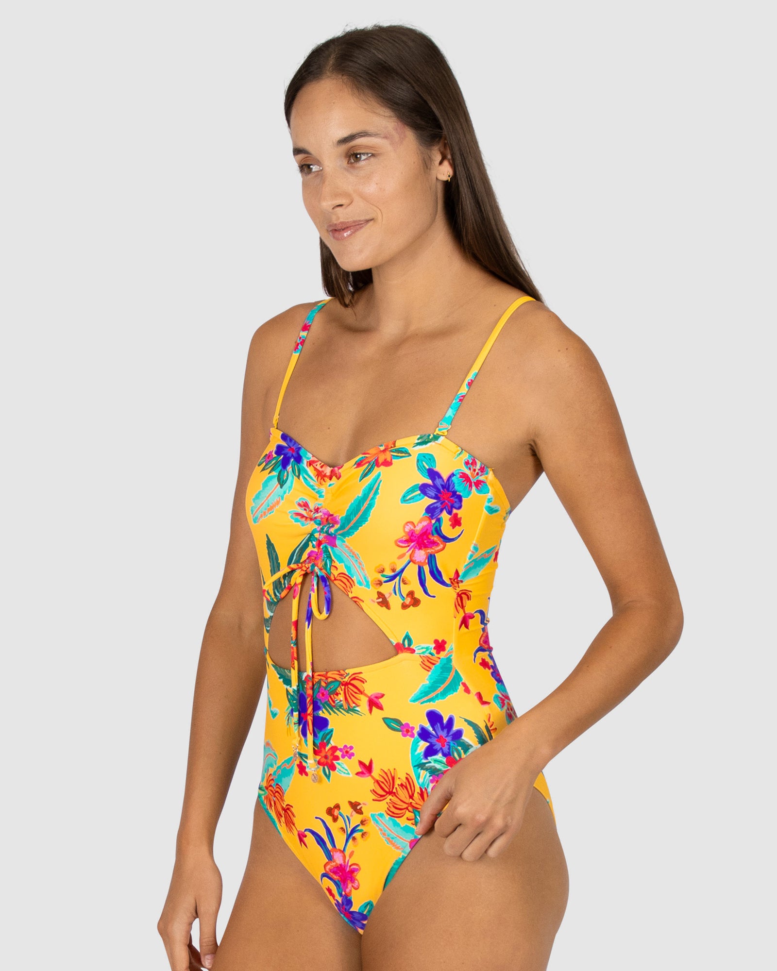 Ipanema Ruched Bandeau One Piece Swimsuit